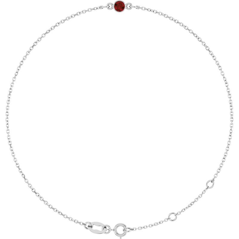 Bezel-Set Link Bracelet