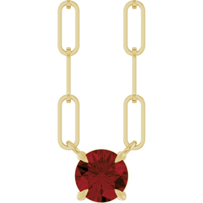 Solitaire Claw-Prong Necklace