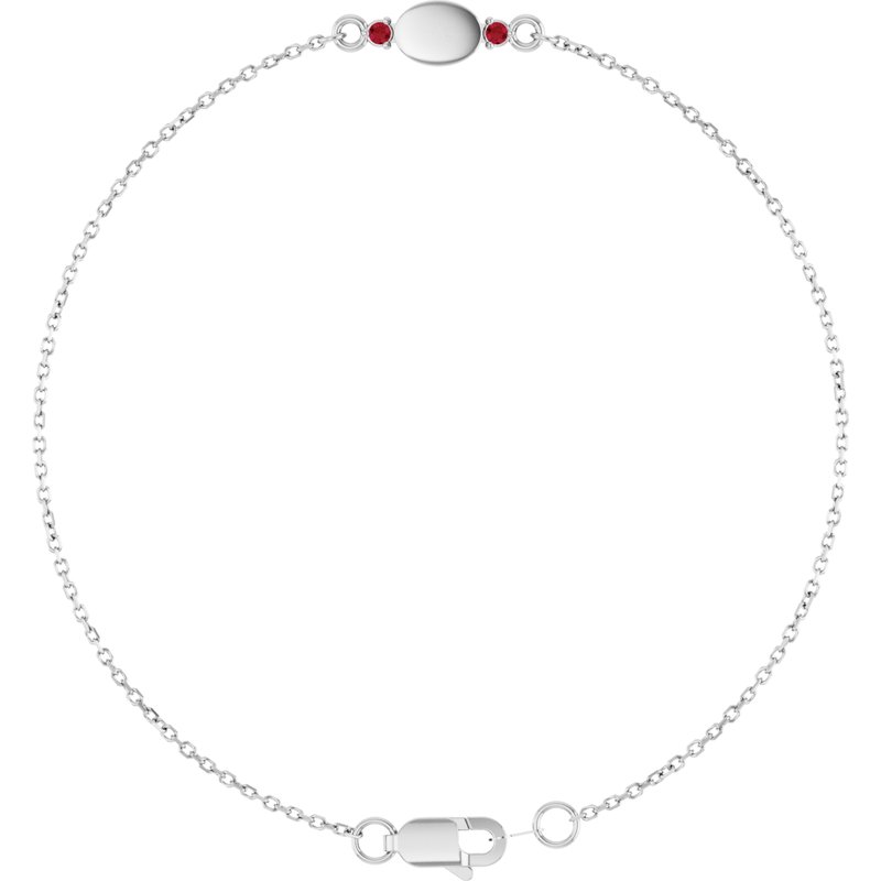 Engravable Accented Bracelet
