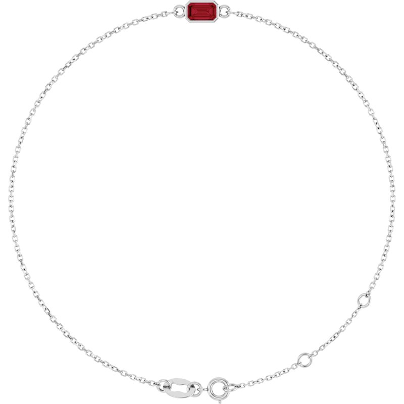 Bezel-Set Link Bracelet