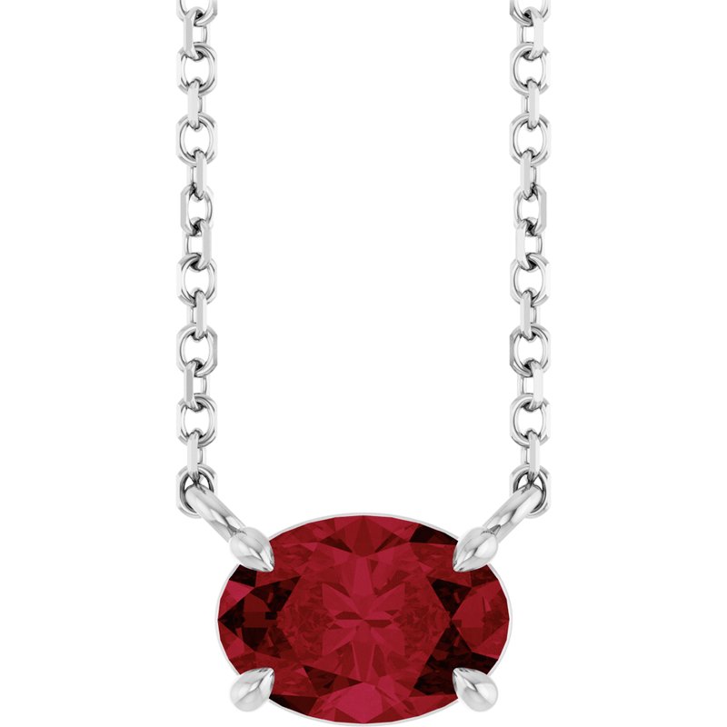Solitaire Necklace — 18″ No. 2
