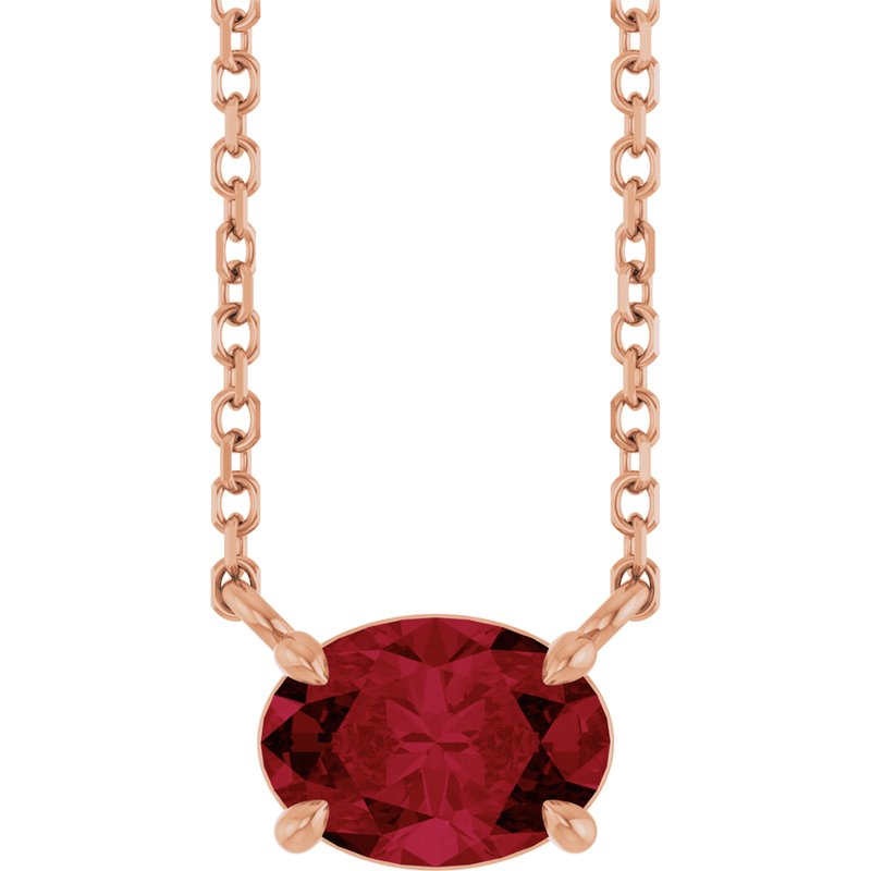 Solitaire Necklace — 18″ No. 2