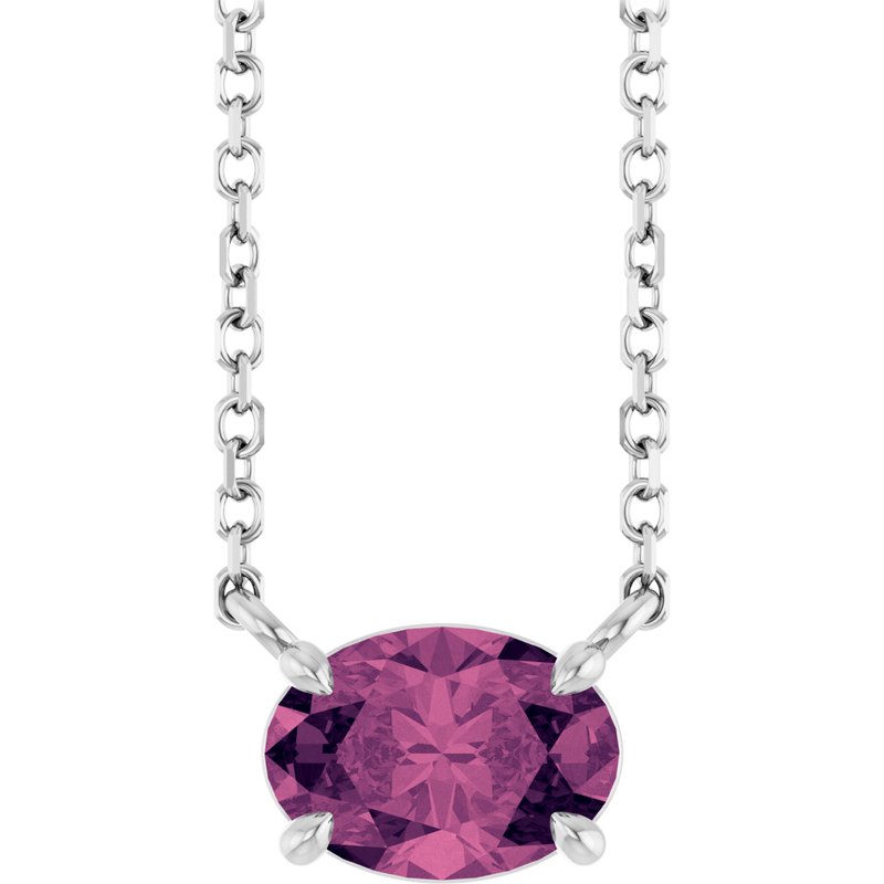Solitaire Necklace — 18″ No. 2