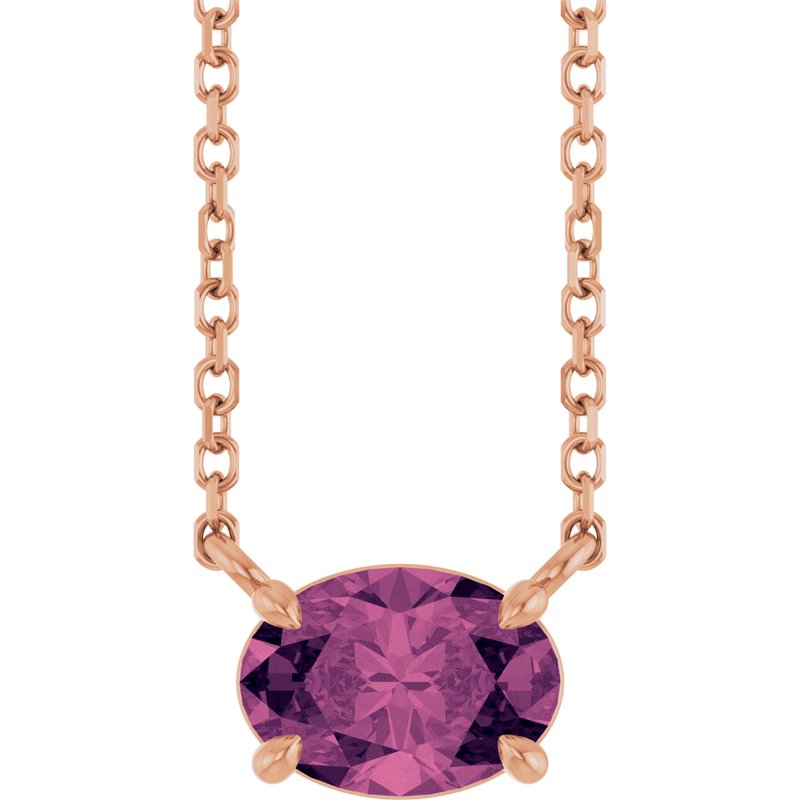 Solitaire Necklace — 18″ No. 2