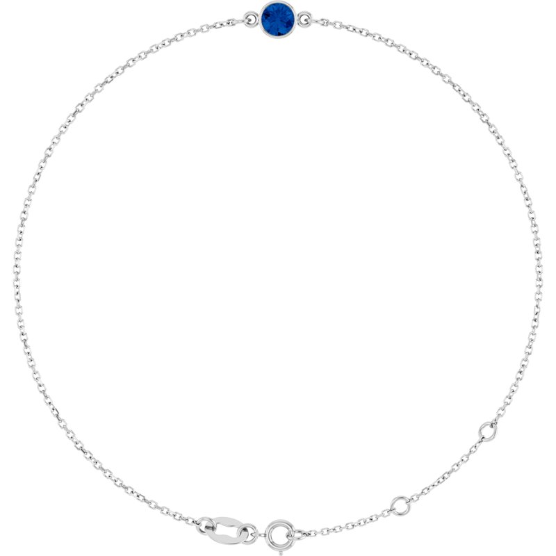 Bezel-Set Link Bracelet