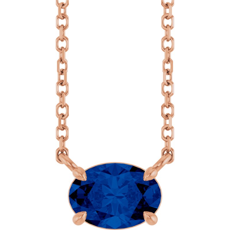 Solitaire Necklace — 18″ No. 2