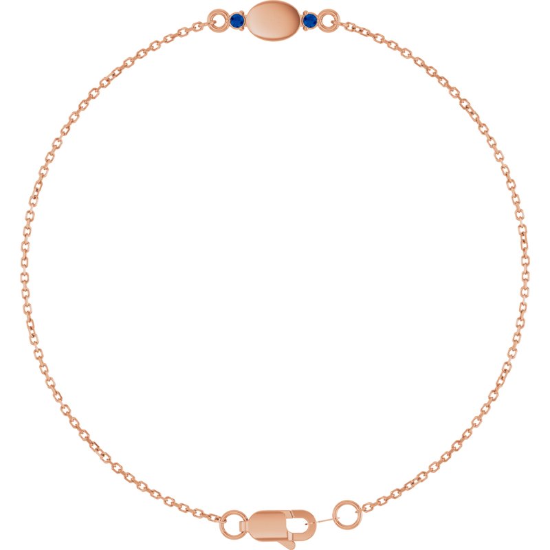 Engravable Accented Bracelet