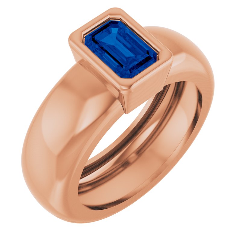 Bezel-Set Lightweight Solitaire Ring
