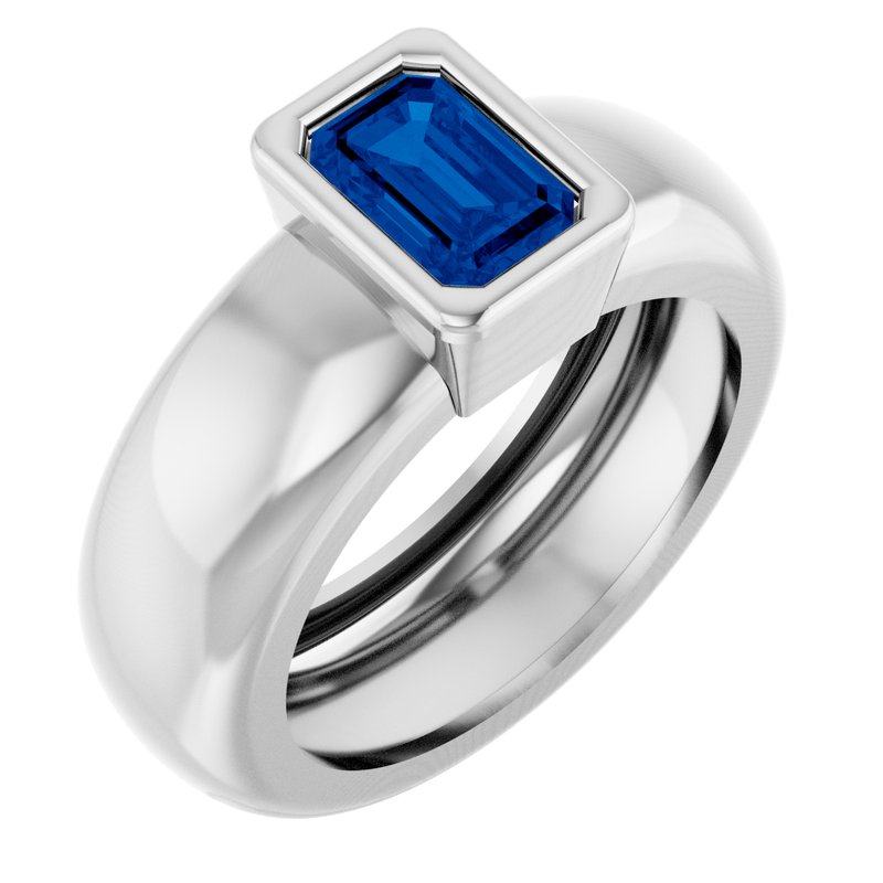 Bezel-Set Lightweight Solitaire Ring