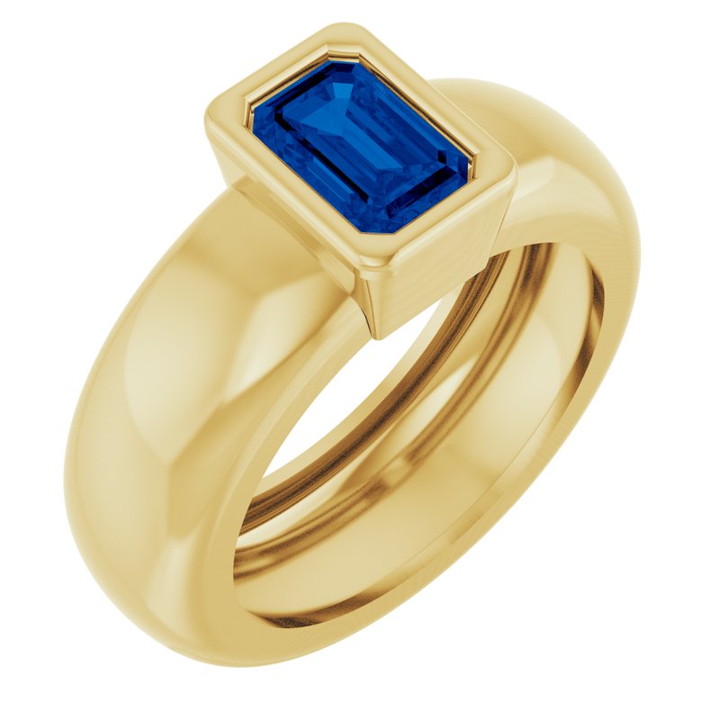 Bezel-Set Lightweight Solitaire Ring