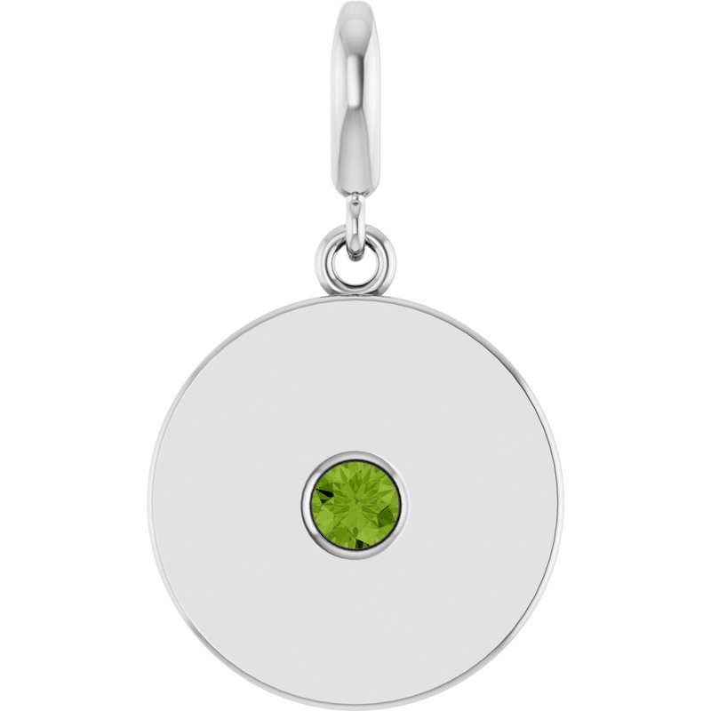 Accented Disc Charm/Pendant