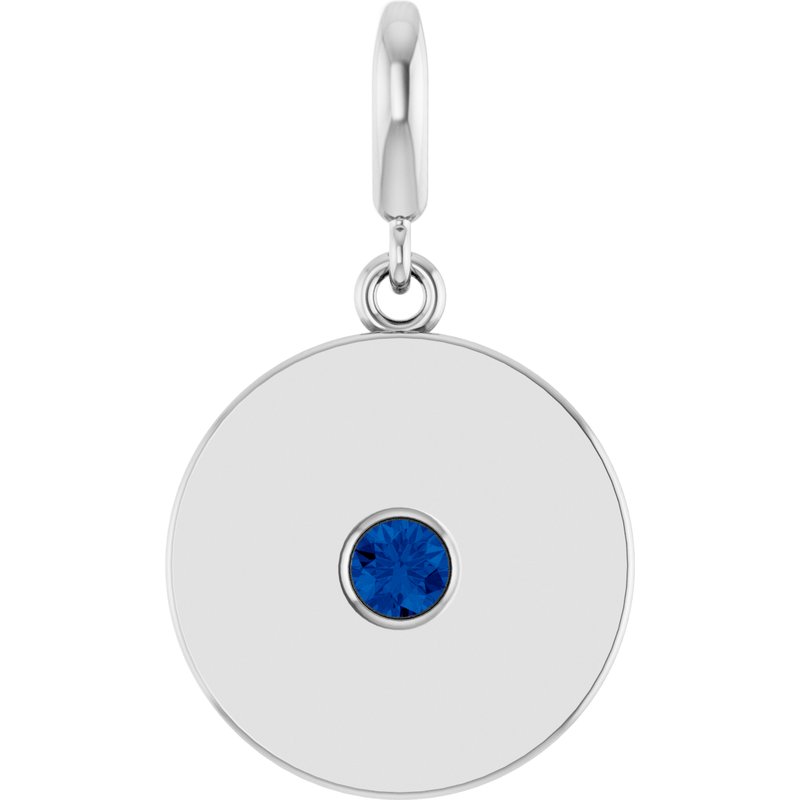 Accented Disc Charm/Pendant