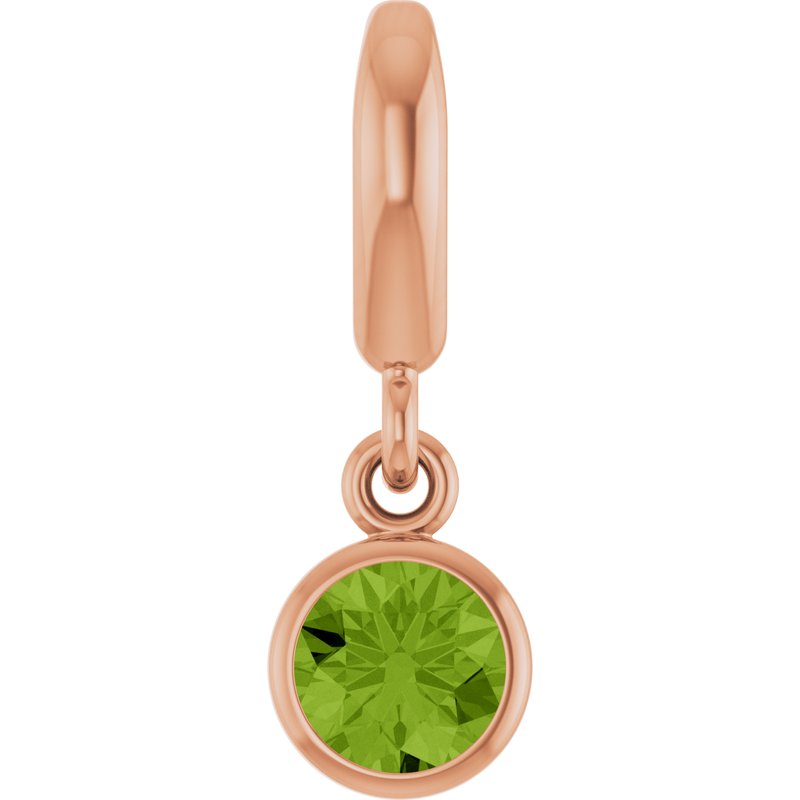 Bezel-Set Solitaire Charm/Pendant No. 4