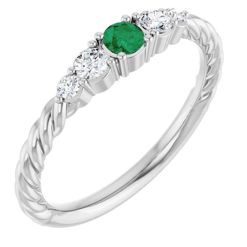 1/6 ctw Diamond Stackable Family Ring