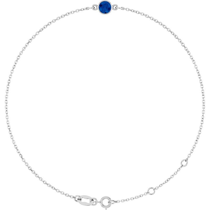 Bezel-Set Link Bracelet