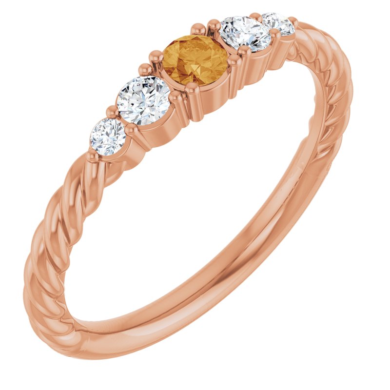 1/6 ctw Diamond Stackable Family Ring