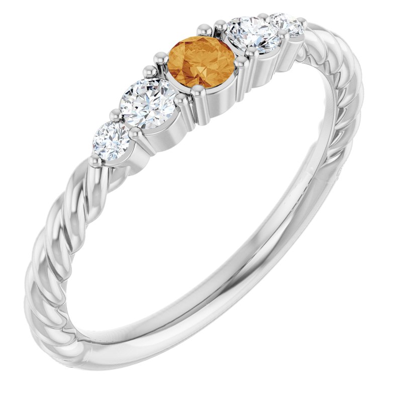1/6 ctw Diamond Stackable Family Ring