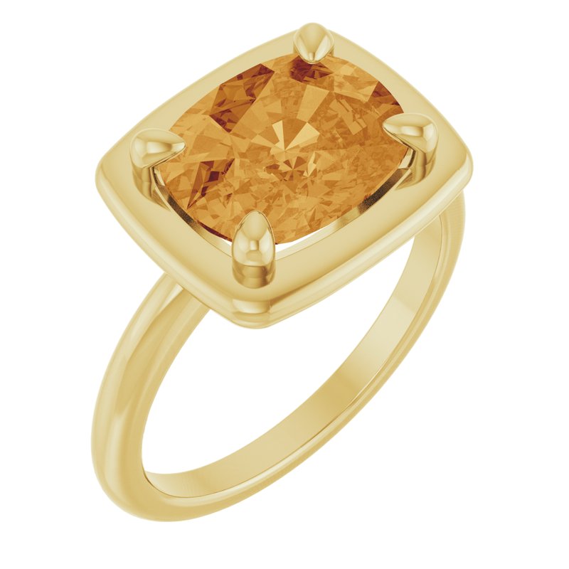 Claw-Prong Bezel-Style Solitaire Ring — Natural