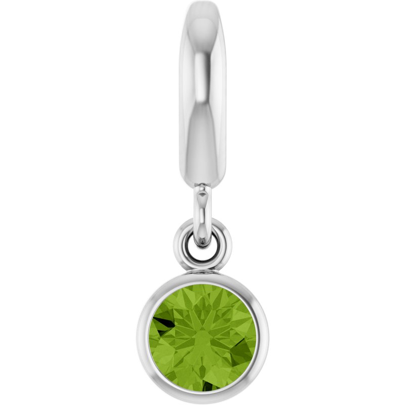 Bezel-Set Solitaire Charm/Pendant No. 4