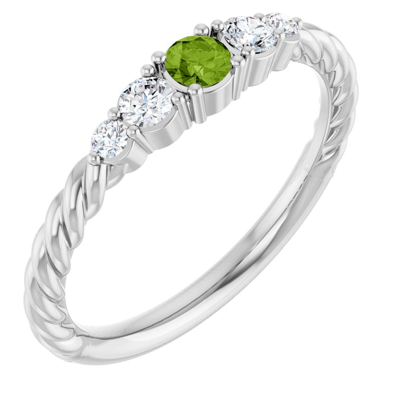1/6 ctw Diamond Stackable Family Ring