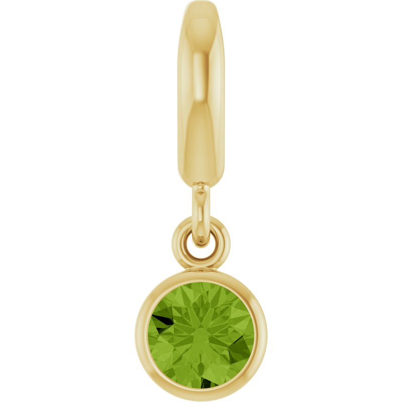 Bezel-Set Solitaire Charm/Pendant No. 4