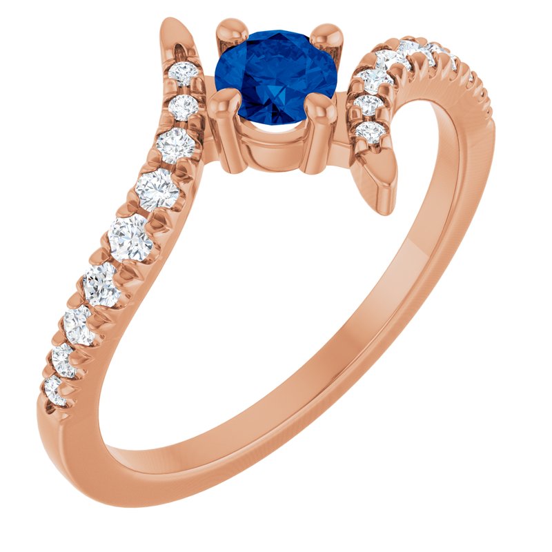 Accented Bypass Ring — Lab-Grown & 1/5 ctw Diamond
