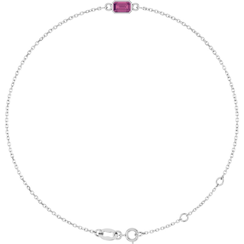 Bezel-Set Link Bracelet
