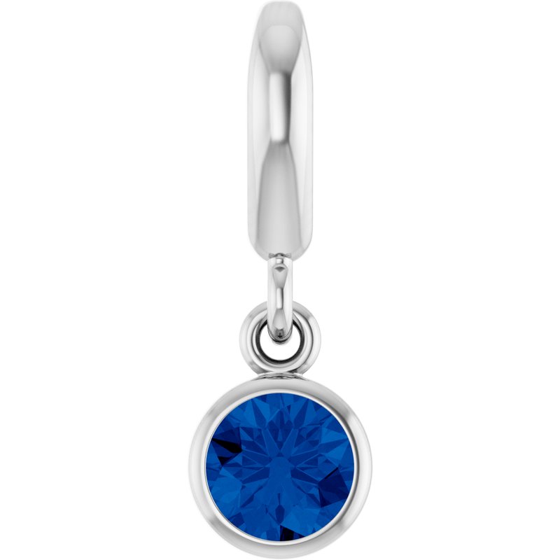 Bezel-Set Solitaire Charm/Pendant No. 4