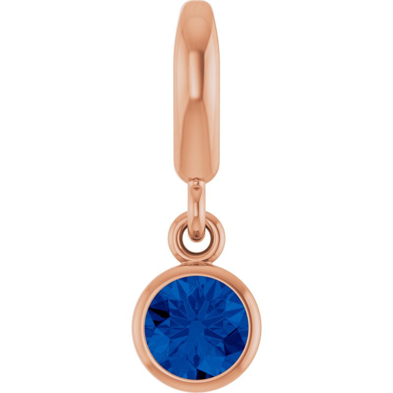 Bezel-Set Solitaire Charm/Pendant No. 4