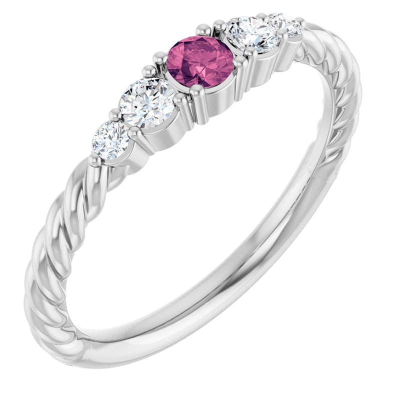 1/6 ctw Diamond Stackable Family Ring