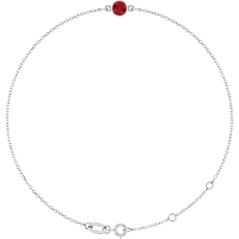 Bezel-Set Link Bracelet