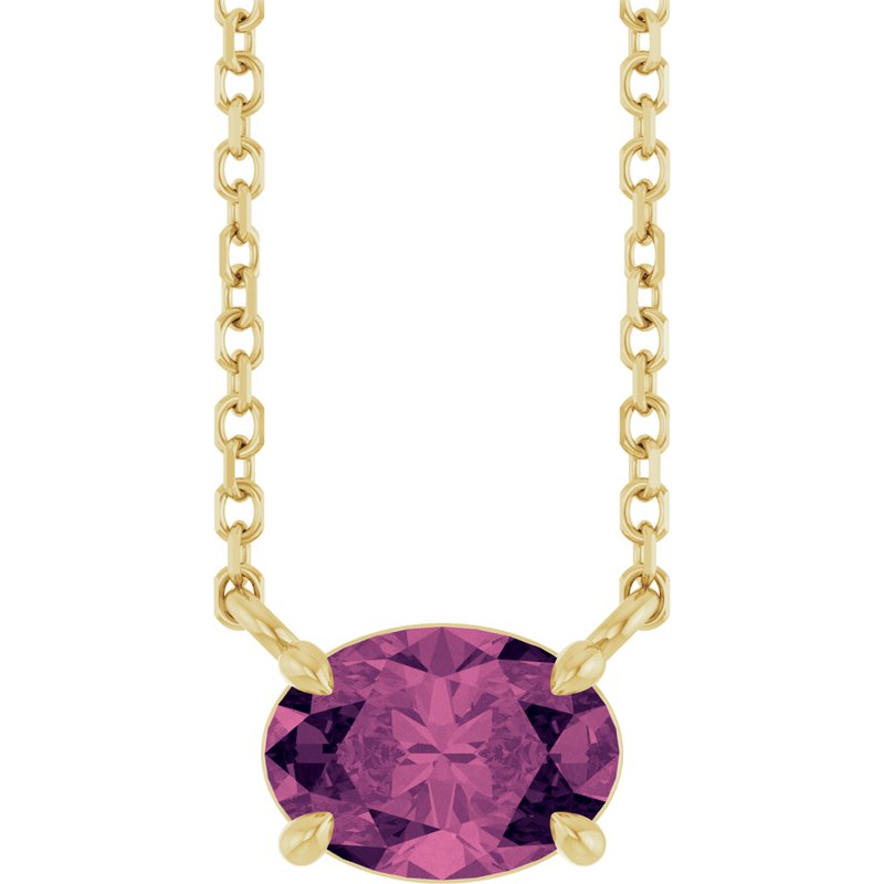 Solitaire Necklace — 18″ No. 2