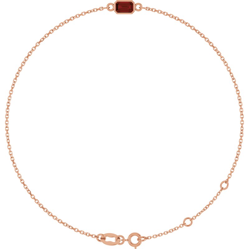 Bezel-Set Link Bracelet