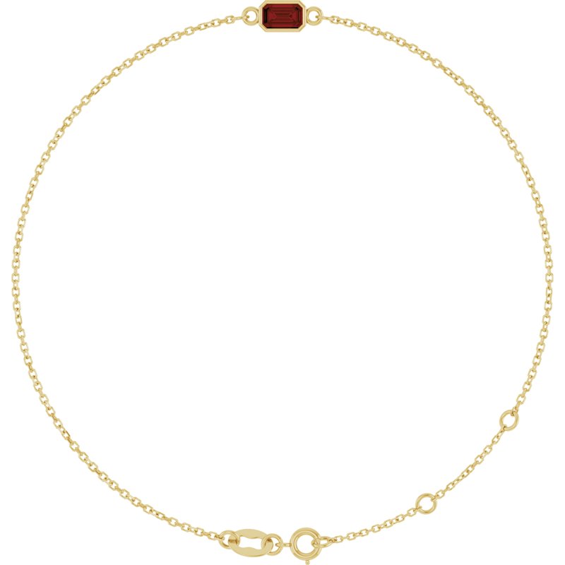 Bezel-Set Link Bracelet