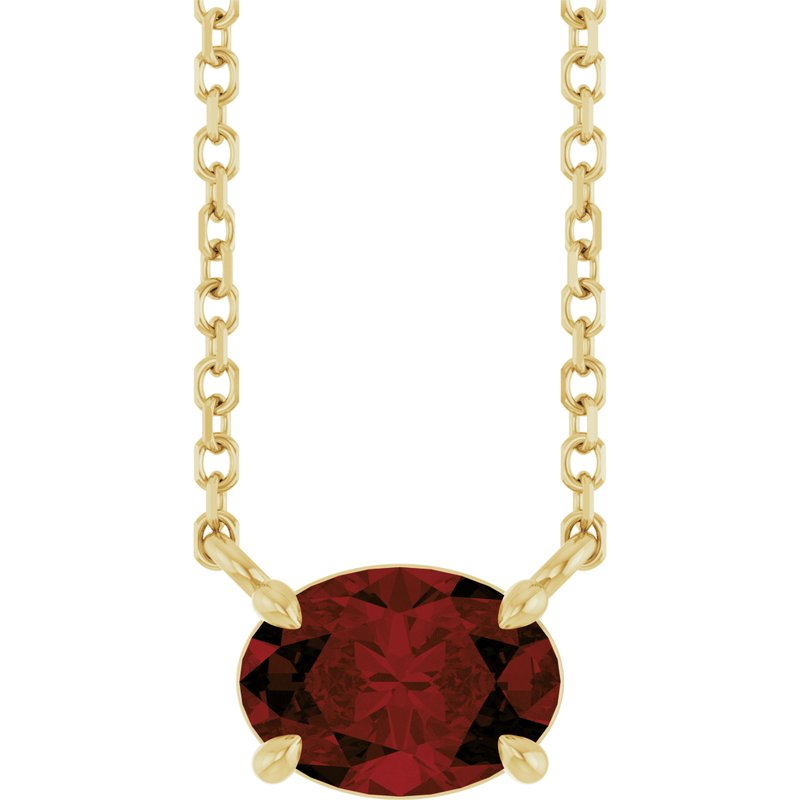Solitaire Necklace — 18" No. 2
