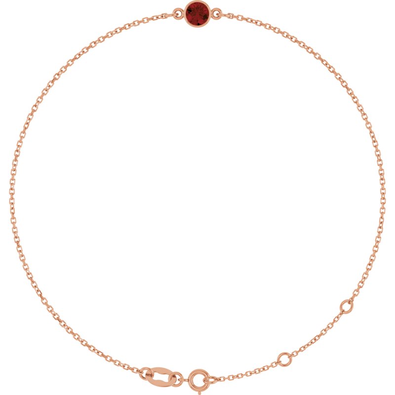 Bezel-Set Link Bracelet