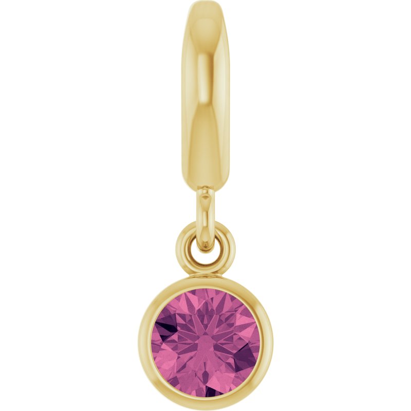 Bezel-Set Solitaire Charm/Pendant No. 4