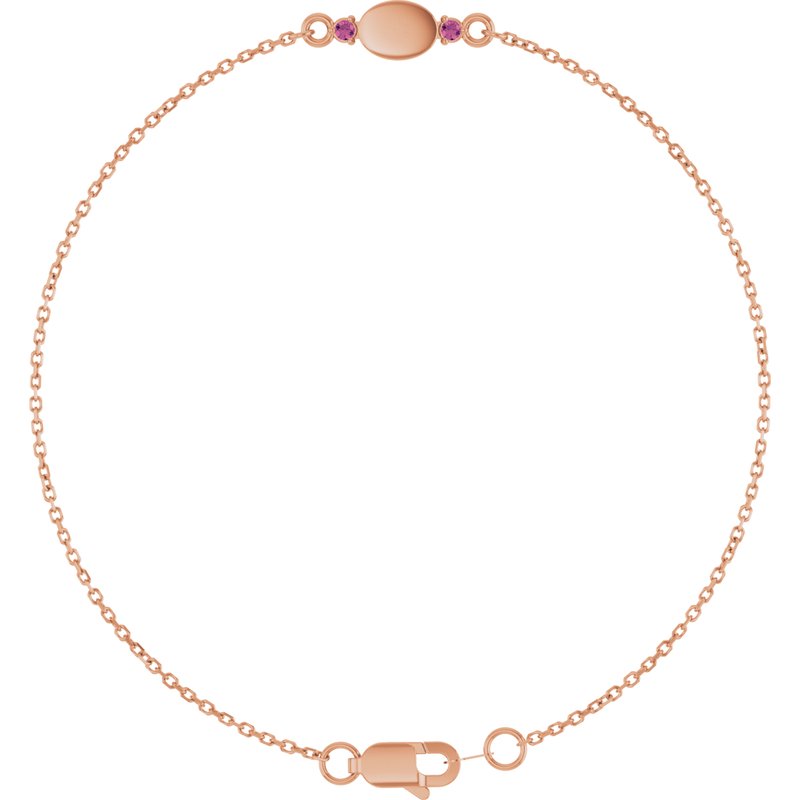 Engravable Accented Bracelet