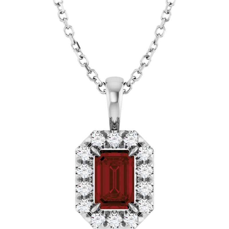 Halo-Style Necklace or Pendant — Natural
