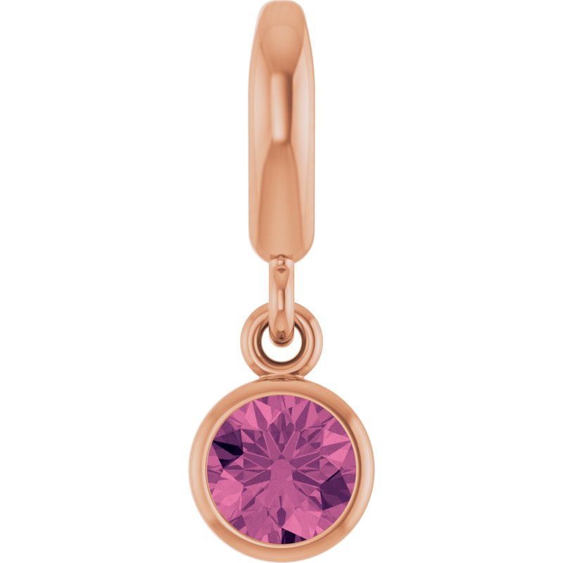 Bezel-Set Solitaire Charm/Pendant No. 4
