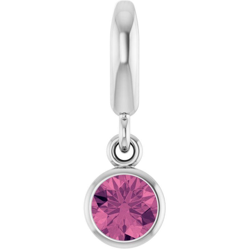Bezel-Set Solitaire Charm/Pendant No. 4