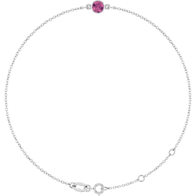 Bezel-Set Link Bracelet