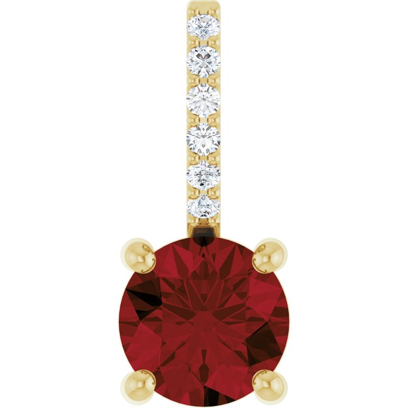 Accented Charm/Pendant — Diamond
