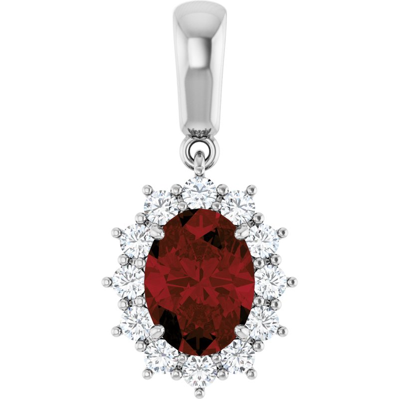 Halo-Style Necklace or Pendant