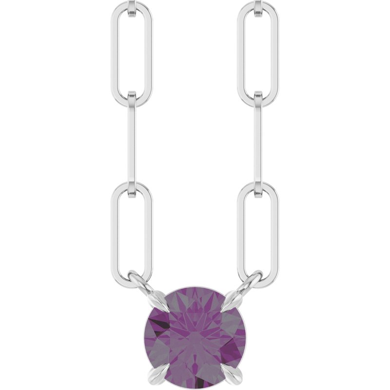 Solitaire Claw-Prong Necklace