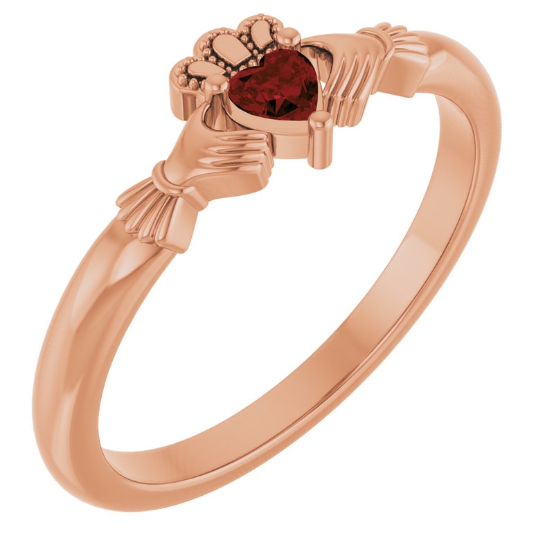 Accented Claddagh Ring