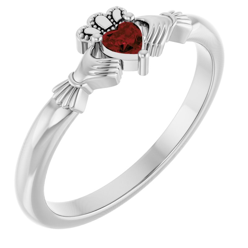 Accented Claddagh Ring