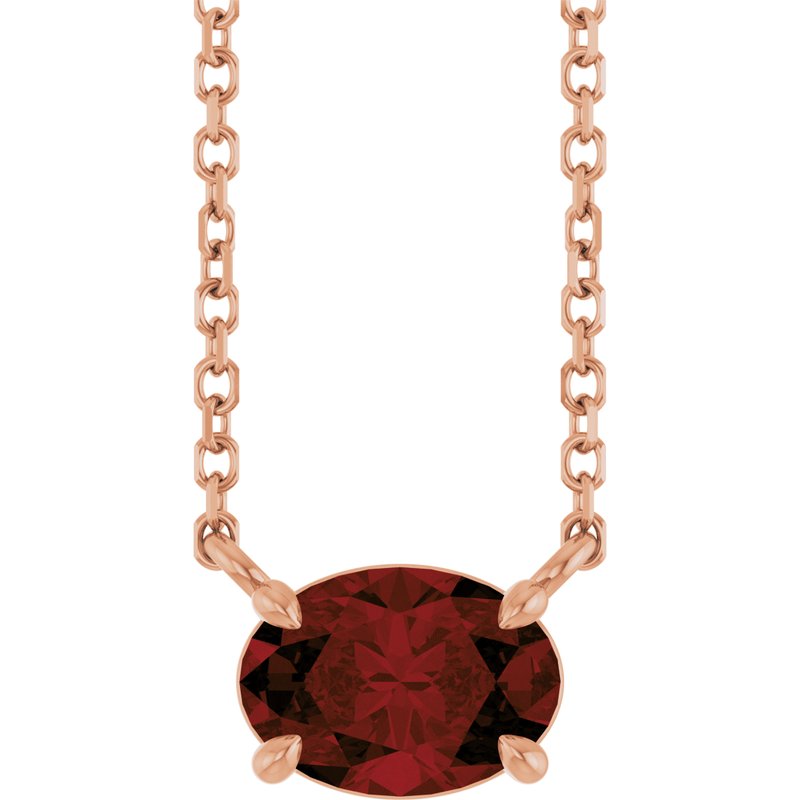 Solitaire Necklace — 18″ No. 2