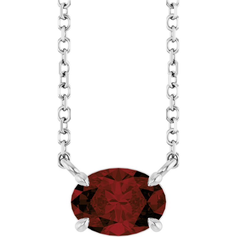 Solitaire Necklace — 18″ No. 2