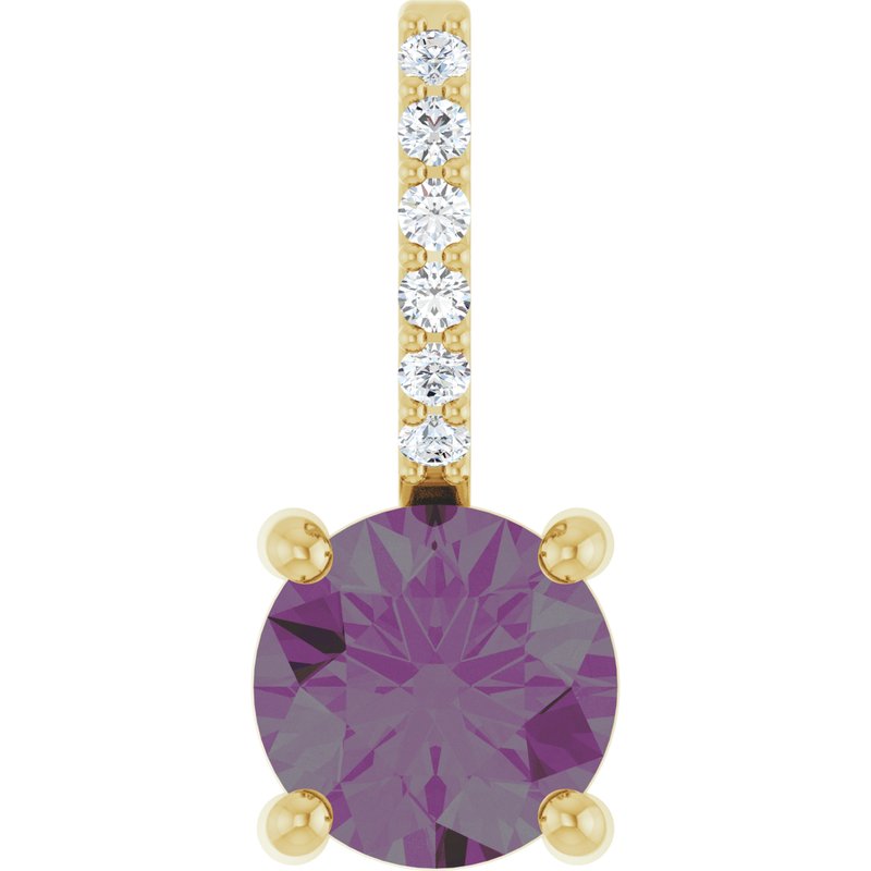 Accented Charm/Pendant — Diamond